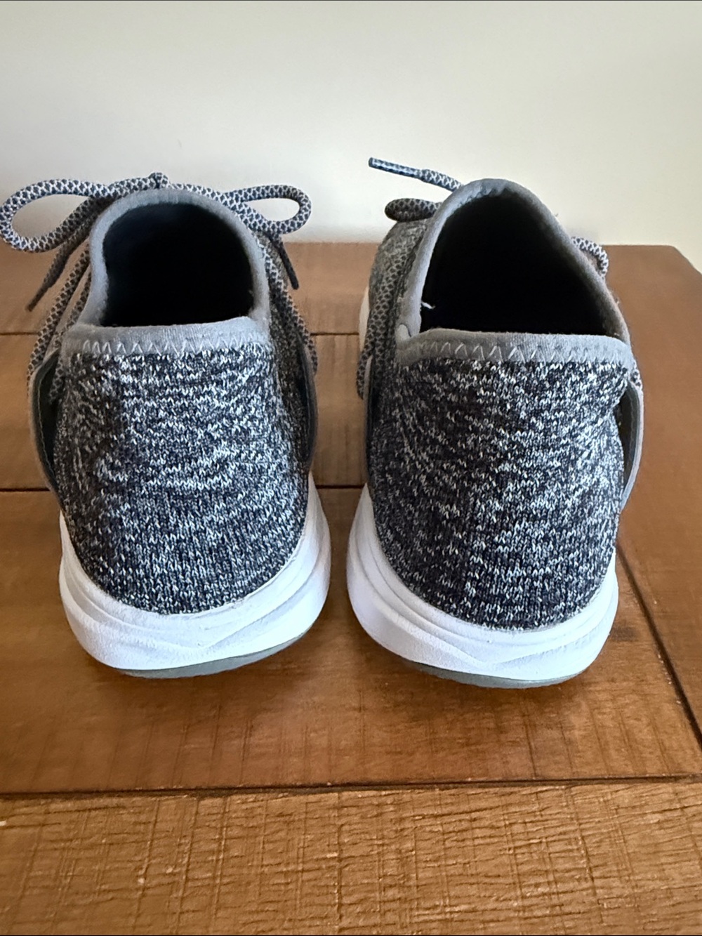 Vessi Women's Knit Athletic Sneakers - Gray & White - Picture 4 of 8